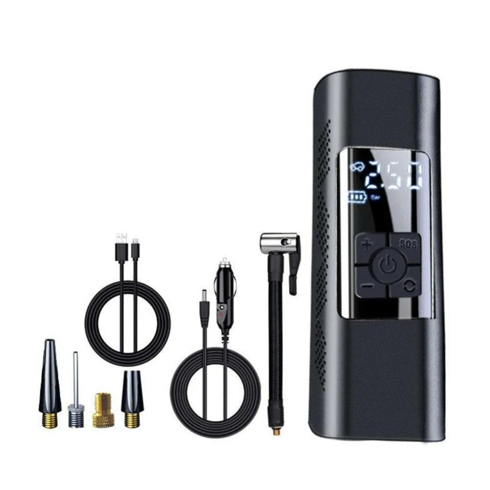 150PSI Rechargeable Air Pump Tire Inflator Cordless Portable Compressor Digital Car Tyre Pump For Bicycle Tires Balls