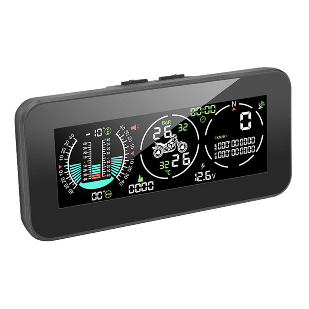 Monitor Tire Pressure Monitoring GPS Waterproof Gradienter Escort Instrument for Motorcycle