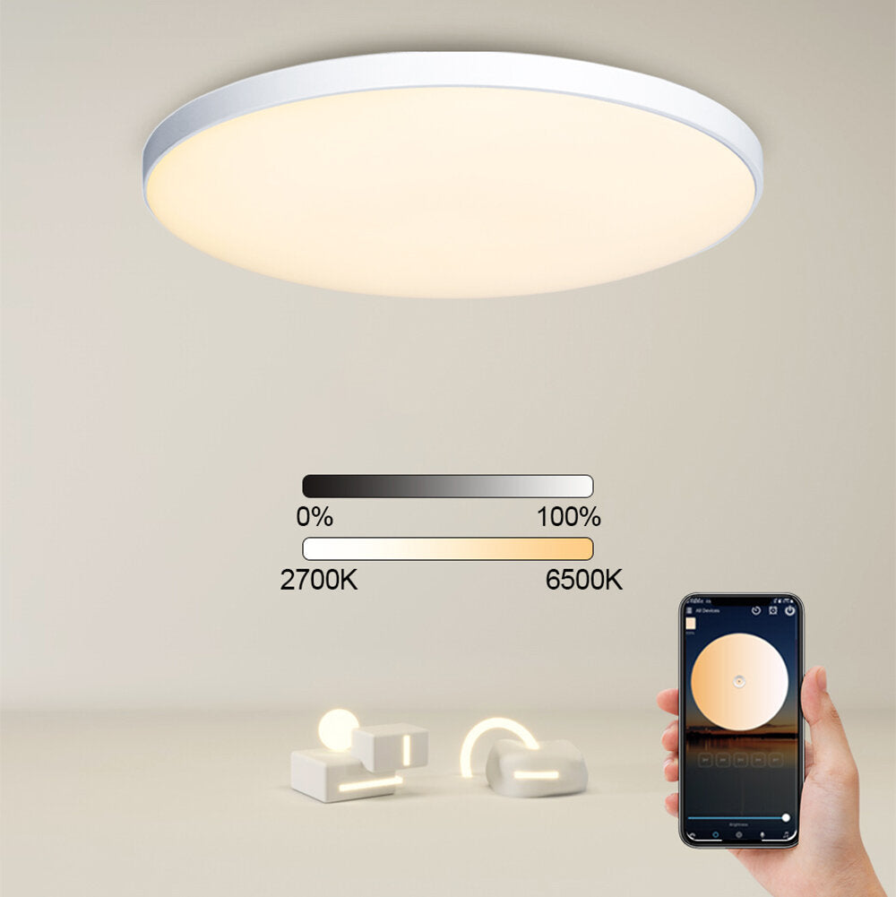 Smart Ceiling Light 30W RGB LED Ceiling Lamp Wifi APP Voice Control With Alexa Lights For Living Room Decoration Bedroom