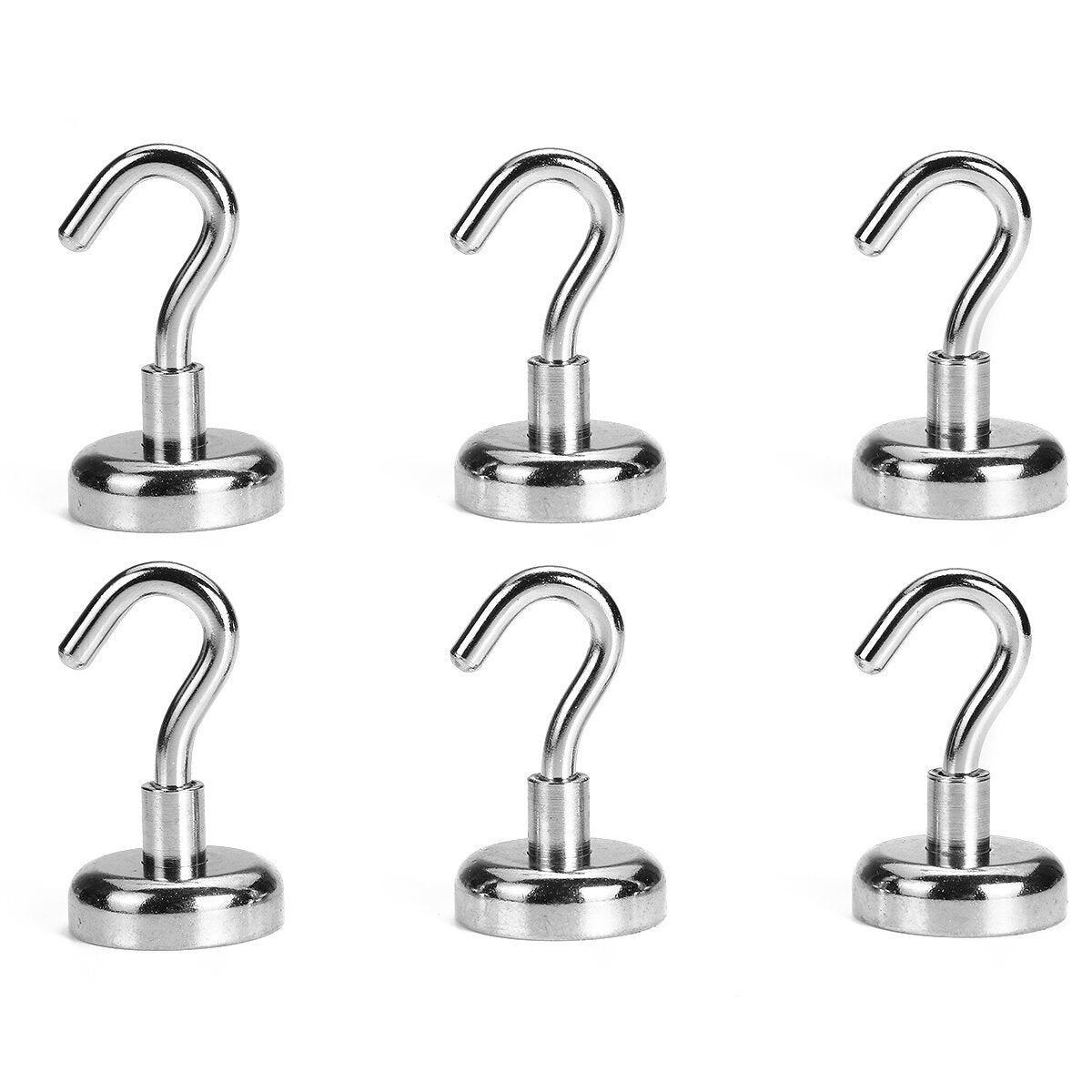 10Pcs D20/25/32 N35 Ferrite Magnetic Hooks Neodymium Hold 12kg Strong Magnet