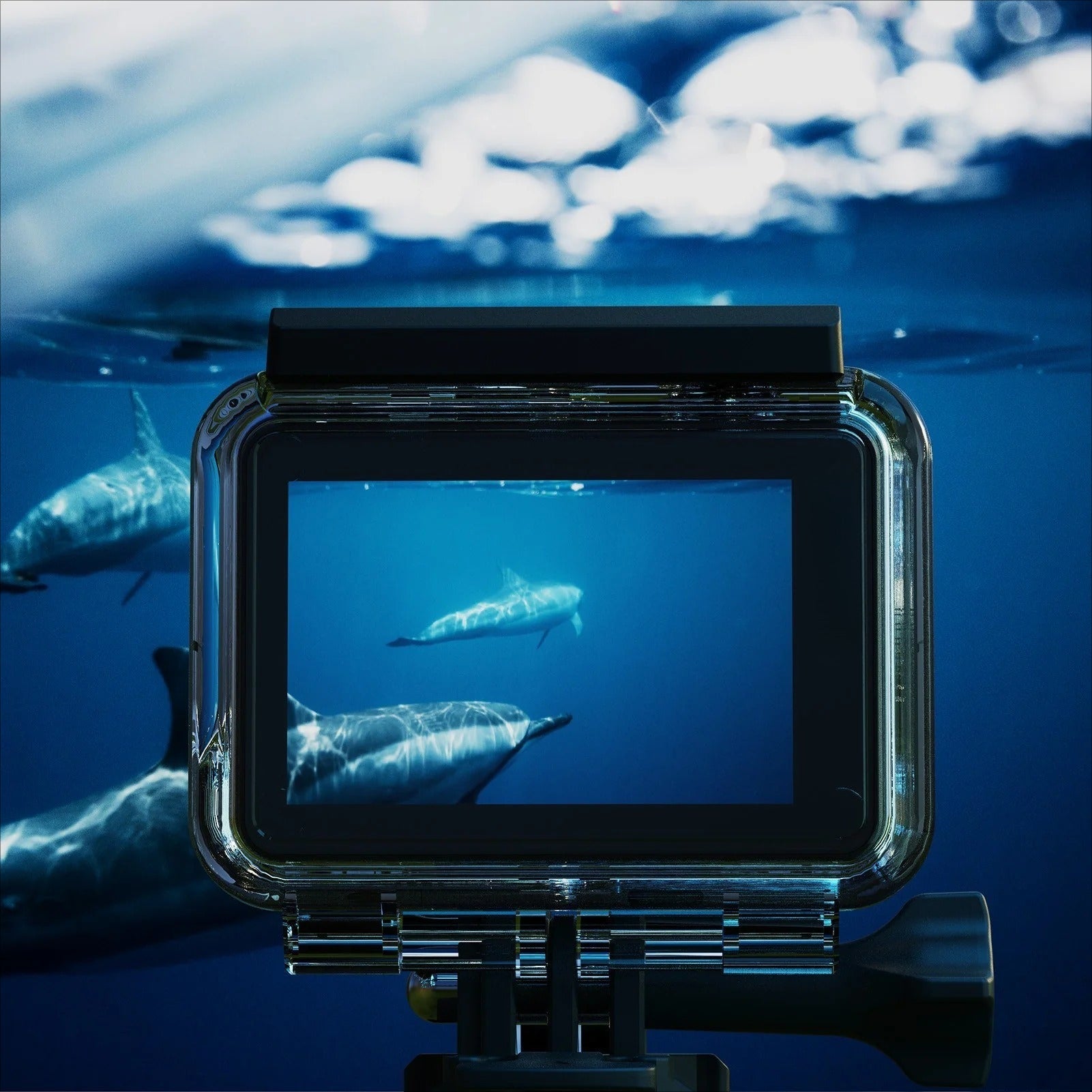 Dynamic 4K 20MP Dual Touch Action Camera - Waterproof, Anti-Shake, Live Stream, Capture Every Moment