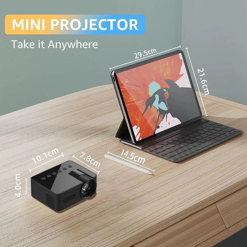 Mini Wifi Smart Portable Outdoor Projector Full HD1080P Office Home Theater Movie Wireless Same Screen Projector