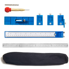 Sleeve Cabinet Hardware Jig Locator Detachable Hole Punch Jig Tool Center Drill Bit Guide Set