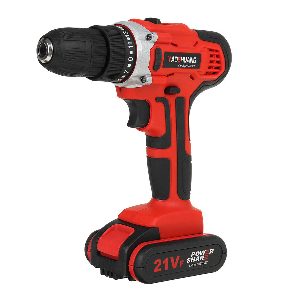 12/18/21V Electric Power Torque Impact Drill Cordless Hammer Screwdriver 25+3 35NM-56NM Power Tool