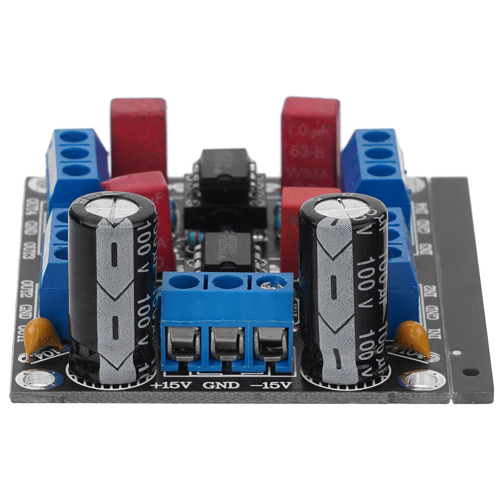 DC Dual Power 4 Channels Pre-amplifier Disassembled Chip Driver Board Finished Board