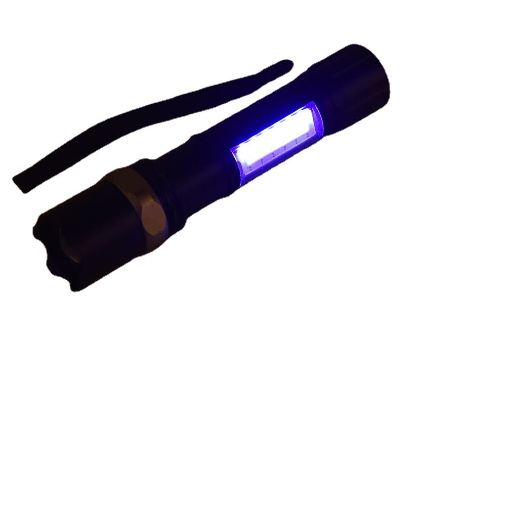 1000Lumens 3Modes Front & Side Lights Red & Blue & White Lights LED Flashlight