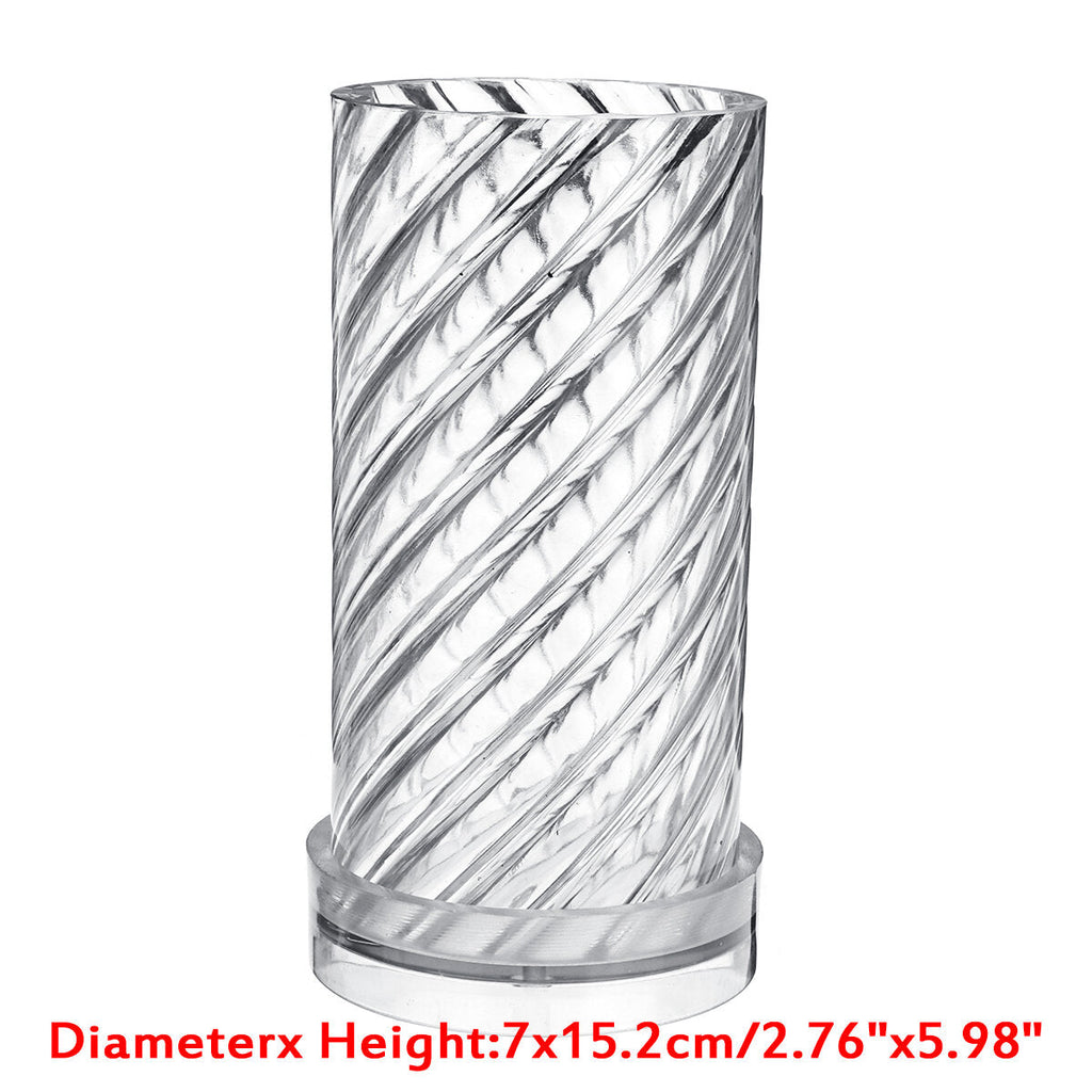 DIY Candle Molds Spiral Stripes Cylinder Handmade Soap Mould Craft Making Tool