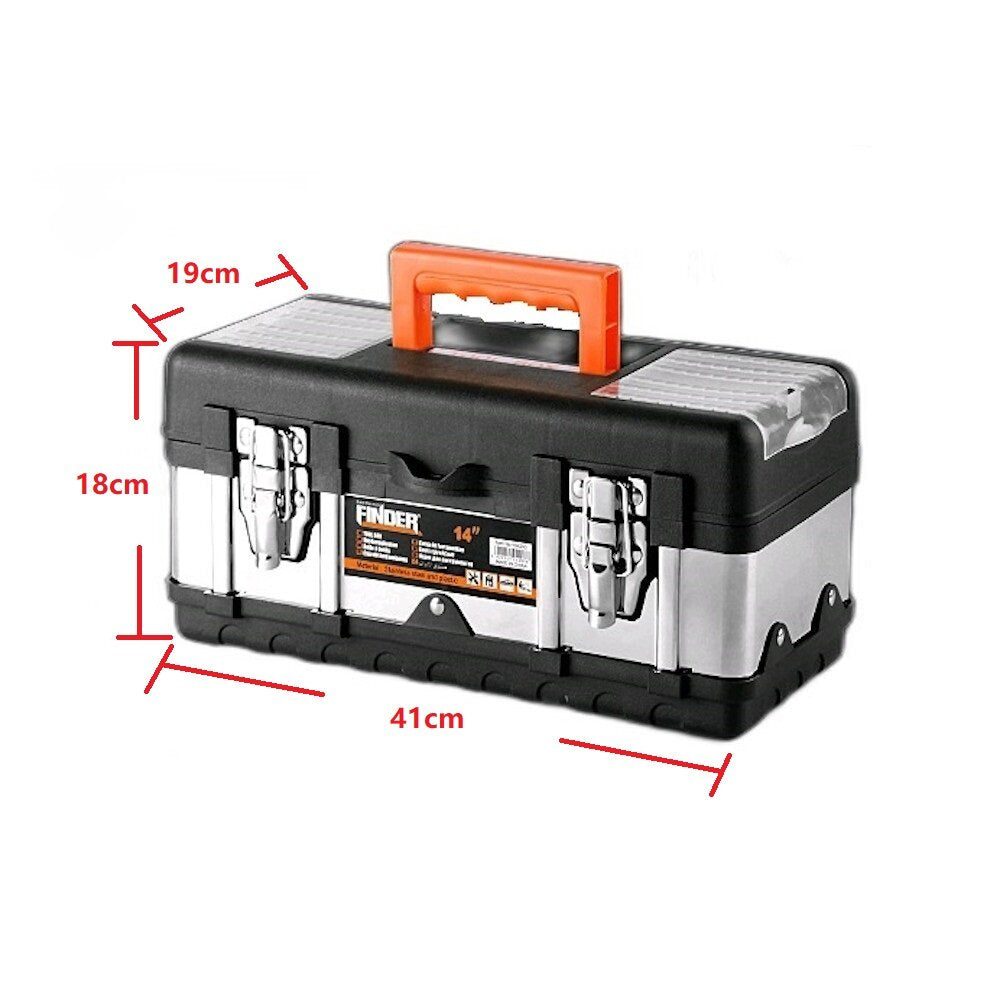 ABS And Stainless Steel Hardware Thickening Large Capacity Multifunctional Electrician Decoration Tool Storage Box