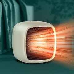 400W Mini Desktop Electric Heater with Negative Ion, Low Noise for Home/Office