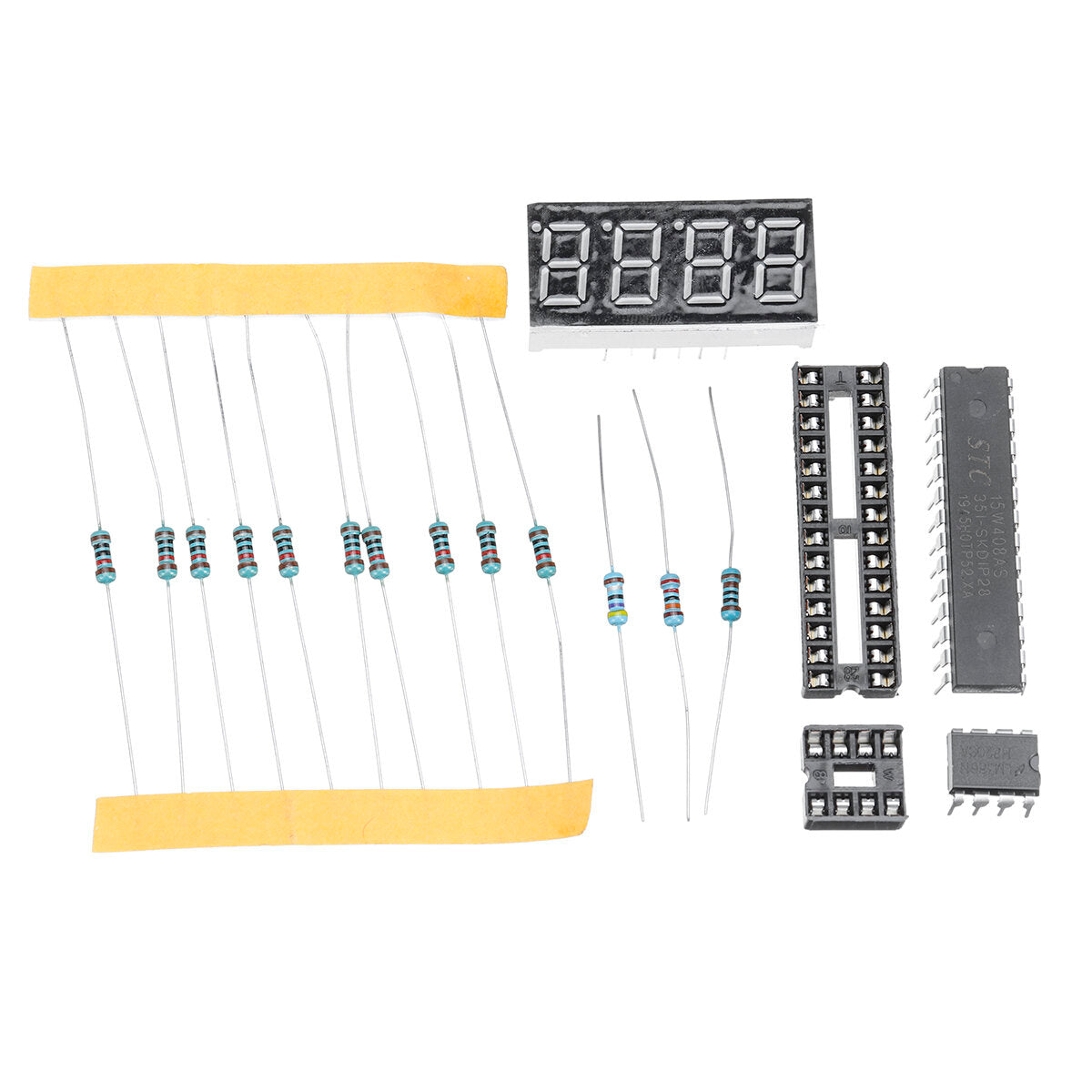 Components + PCB Board Digital Tube Display FM Digital Radio Electronic DIY Production kit