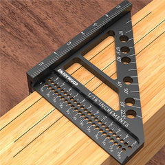 3-in-1 Angle Ruler with HD Scale, Multi-Angle Positioning, Durable Aluminum, for Accurate Marking & Drawing