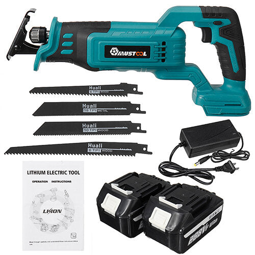 2400W Brushless Cordless Electric Reciprocating Saw Metal Wood Cutter Woodworking Power Tools For 18V Battery