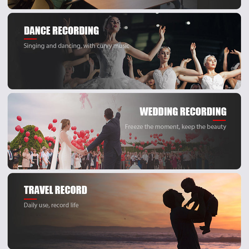 48MP 4K HD Digital Camera Vlogging Camcorder 30FPS Wi-Fi 16X Zoom Video Camera Camcorder Recording Camera for YouTube