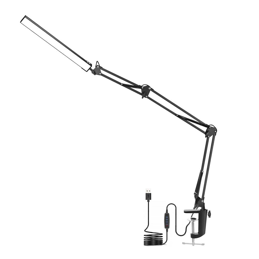 5X Folding Magnifier Table Clamp Soldering Third Hand Tool 3 Colors LED Illuminated Lamp Magnifying Glass