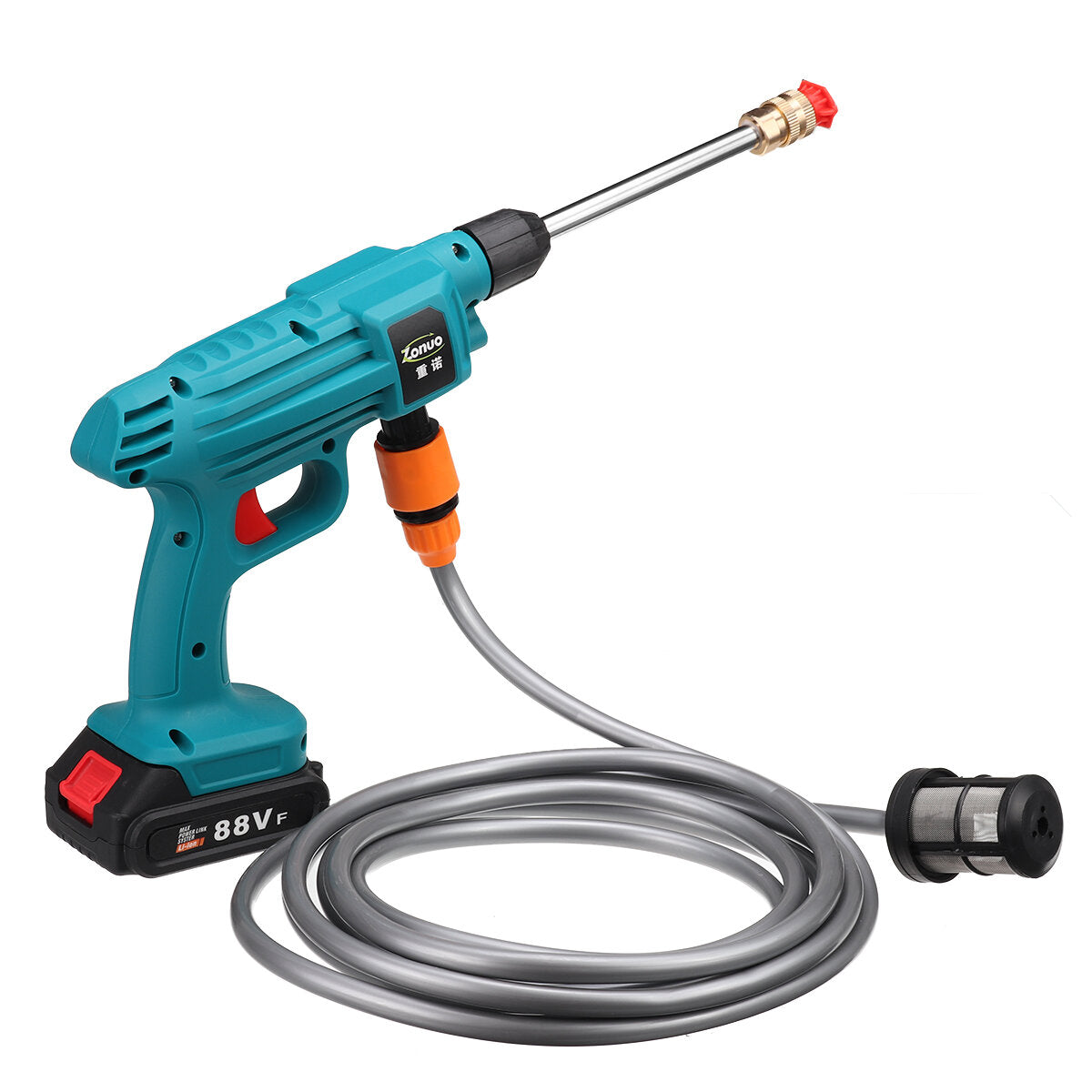88VF Cordless High Pressure Washer Car Washing Spray Guns Water Cleaner