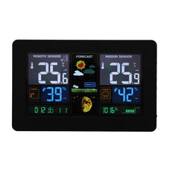 Big Screen Weather Forecast Clock Wireless Radio Multifunction Electronic Alarm Temperature Humidity Calendar