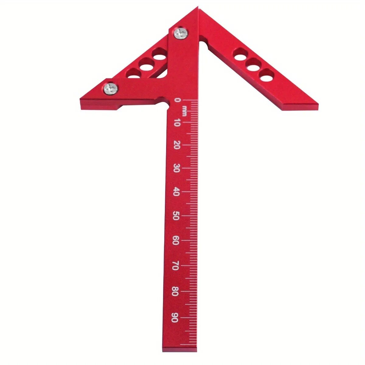 Precision Center Finder Tool - 45/90 Degree Angle Gauge, Durable Aluminum, Easy Grip, Compact for Woodworking Projects