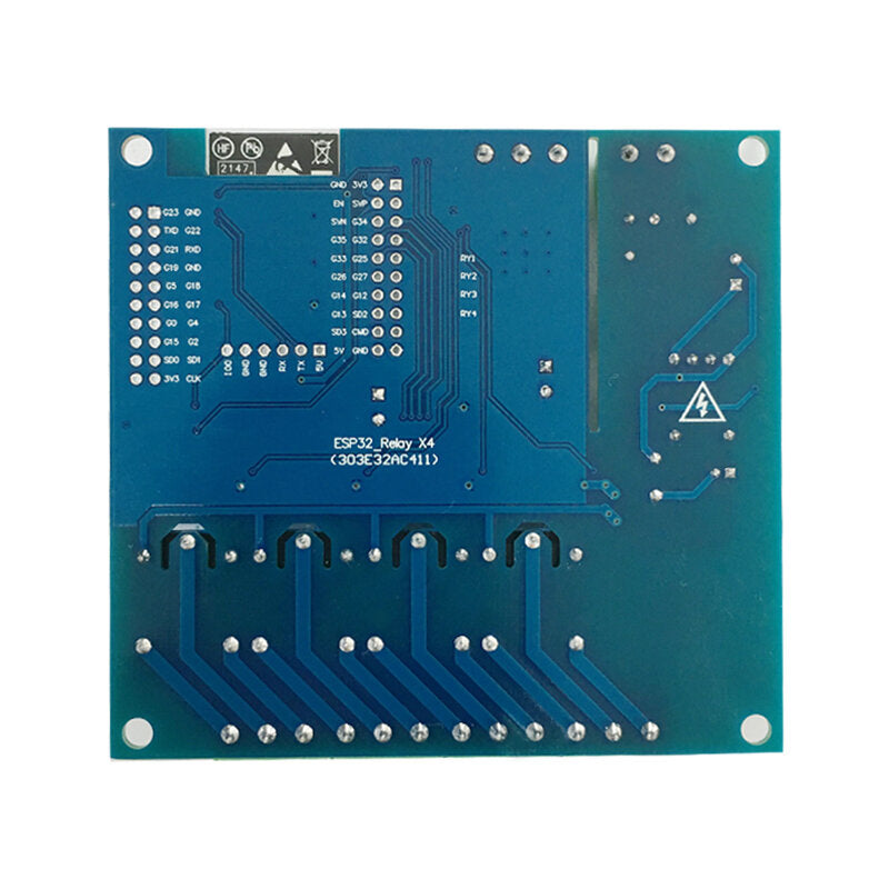 AC/DC Power Supply ESP32 WiFi Bluetooth BLE Four-way Relay Module ESP32-WROOM Development Board