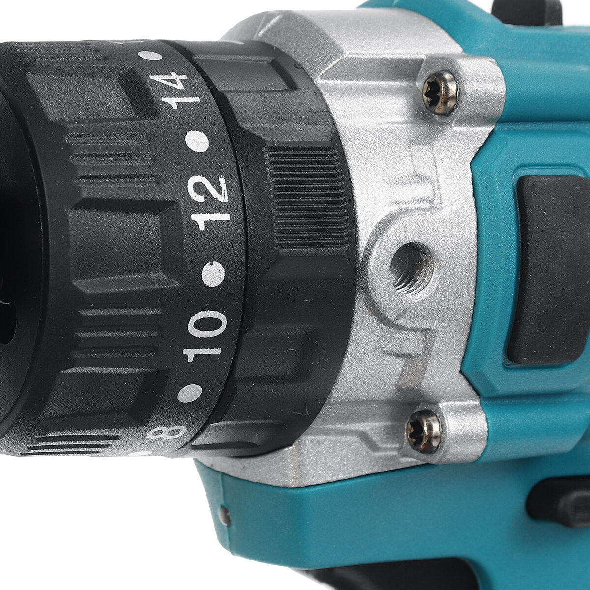 3 in 1 Cordless Impact Drill 13mm Chuck LED Flat Drill Screwdriver Hammer W/ 1/2pcs Battery