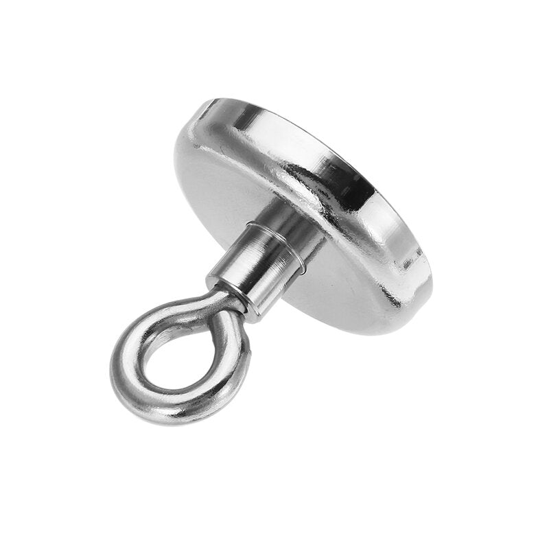42mmx40mm 68kg Neodymium Recovery Magnet Metal Detector Claw Hook Magnet