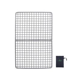 Titanium BBQ Barbecue Grill with Hanging Chain Food Charcoal Carbon Furnace Camping Picnic Garden Tableware