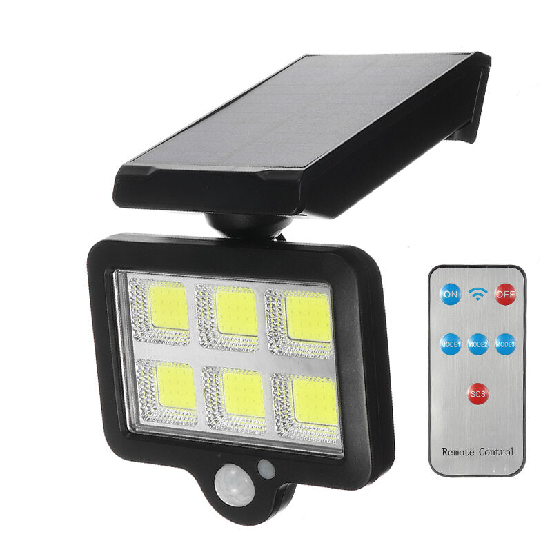 LED Solar PIR Motion Sensor Street Light Outdoor Garden Wall Security Flood