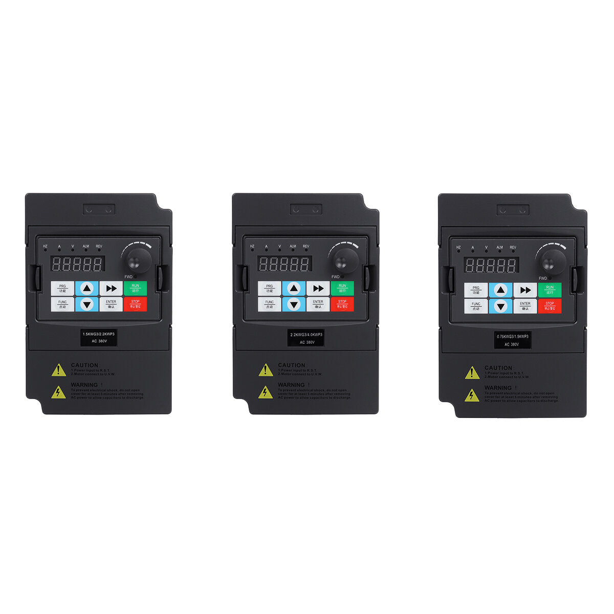 3HP 0.75kw/1.5kw/2.2kw Variable Frequency Drive Inverter VFD 3 Phase To 3 Phase VFD 380V