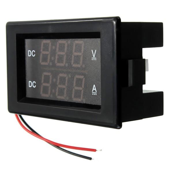 0-100V 20A Double Display Volt Meter Current Meter Digital LED