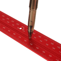 Multifunctional Woodworking Scriber with High Precision Scale, Ergonomic Handle, and Durable Aluminum Alloy Construction