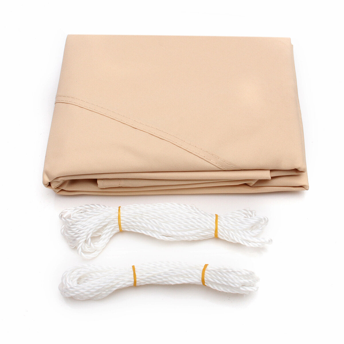 12x12x12ft Beige Triangle Sun Shade Sails for Patio Garden Outdoor Facility and Activities