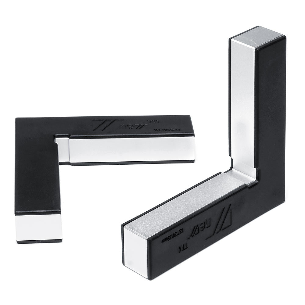 2pcs Aluminum Alloy Right Angle Precision Clamping Squares 127x127mm 90 Degree Machinist Positioning Woodworking Clamping Tool