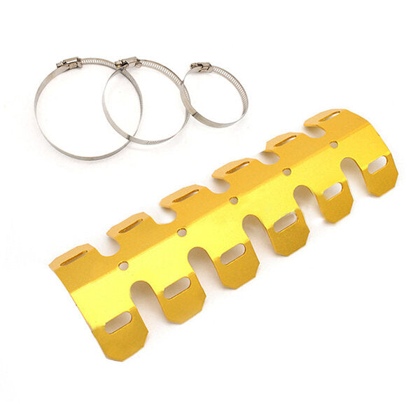 Universal Motorcycle 2-stroke Engine Exhaust Muffler Pipe Heat Shield Cover Guard
