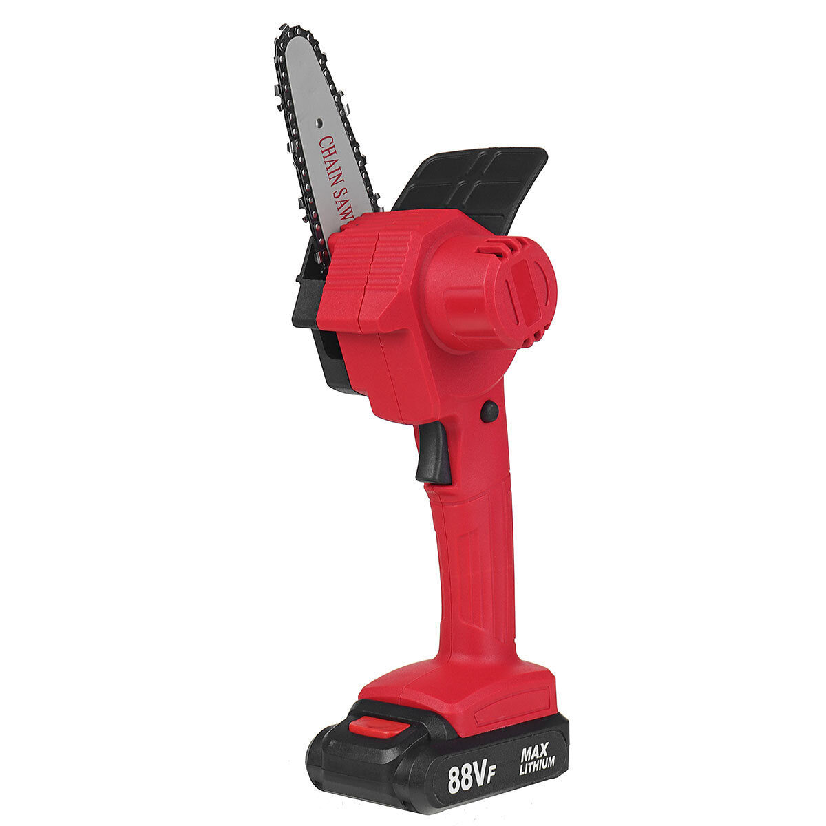88VF 4Inch Electric Chain Saw Woodworking Wood Cutter One-Hand Saw W/ 1/2 Battery