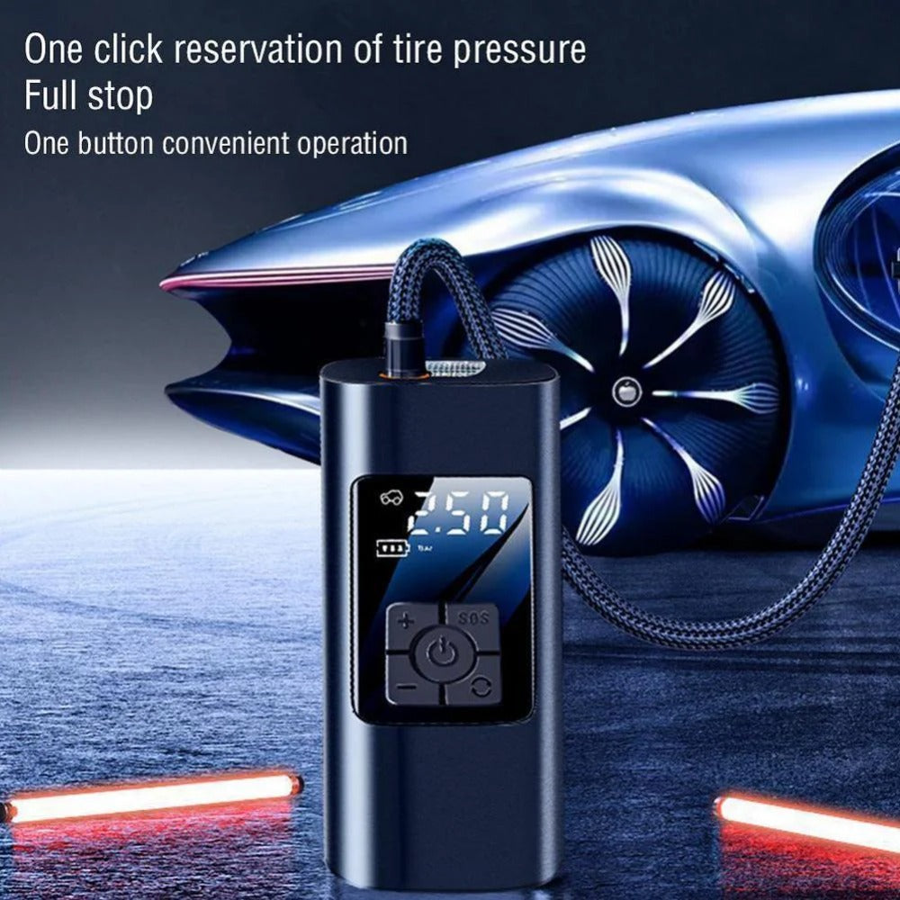 150PSI Rechargeable Air Pump Tire Inflator Cordless Portable Compressor Digital Car Tyre Pump For Bicycle Tires Balls