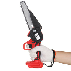 6 Inch Cordless Electric Chain Saw Chainsaw 3000W Mini Woodworking Wood Cutter One-Hand Saws