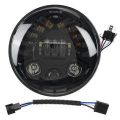 7 Inch Projector LED Headlights Hi/Lo Beam DRL Turn Signal Light Round