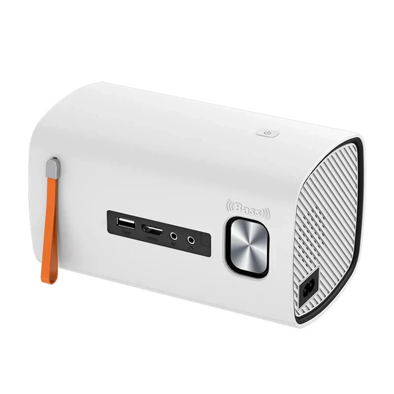 Mini LED Projector 150 ANSI Lumens 720P WiFi Home Theater with Auto Keystone, Bass Speaker & Remote Control