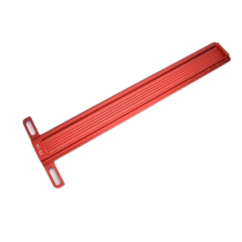 Aluminum Alloy T-Square Marking Ruler - 16"/20" for Accurate Scribing & Hole Positioning, Lightweight & Durable Tool