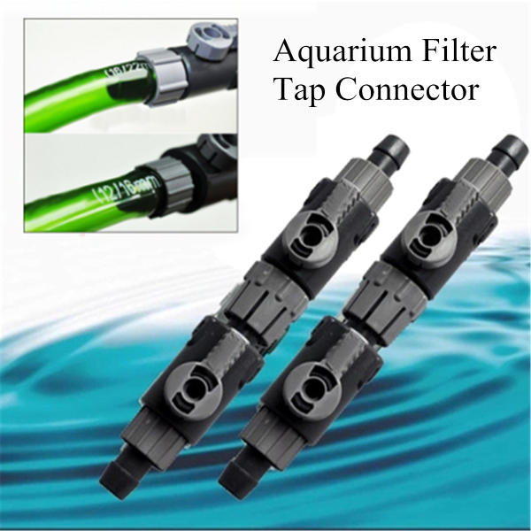 12-22mm Aquarium Tap Connector Aquarium Filter Hose Tubing Double Tap Connector Control Flow Valve