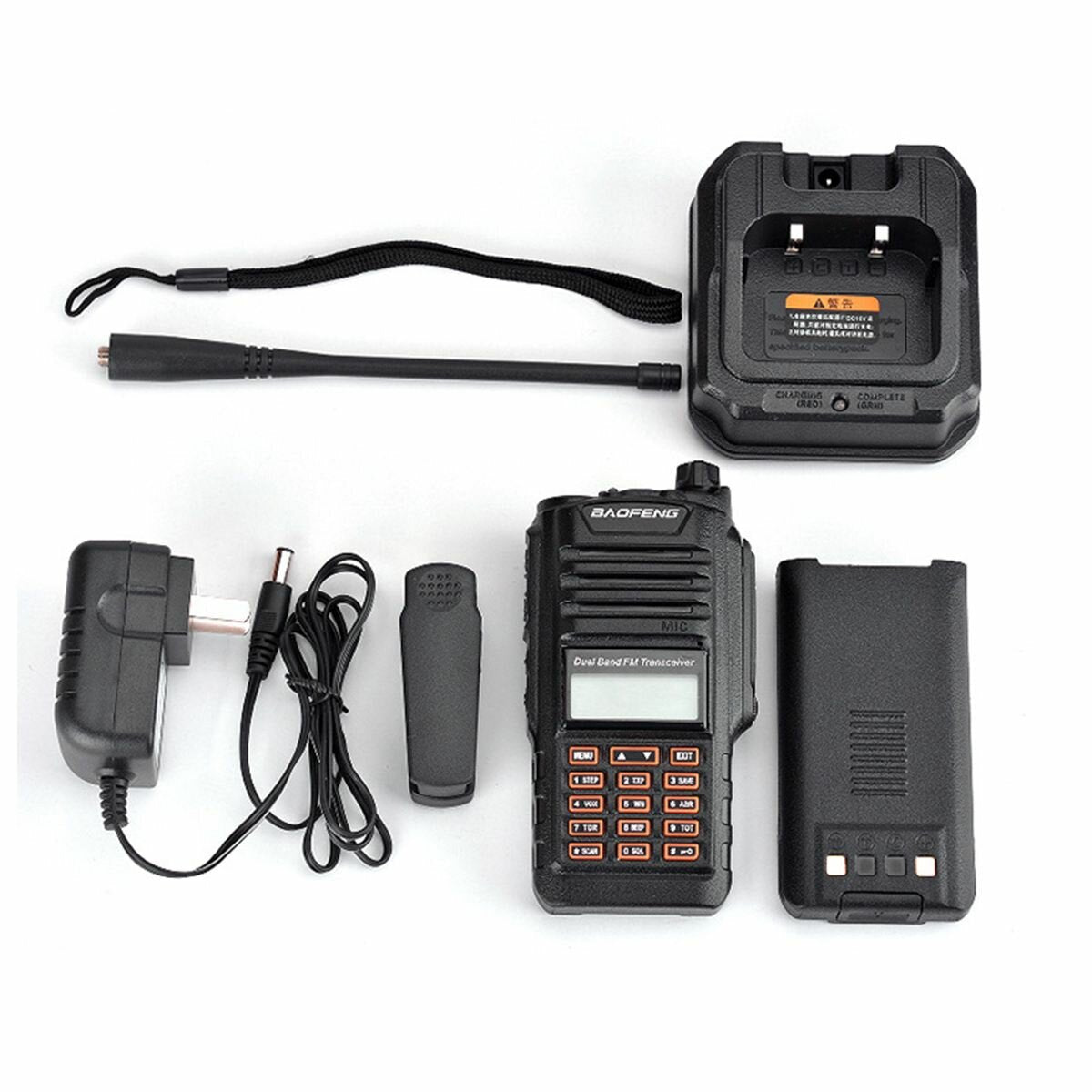 8W IP68 Waterproof Walkie Talkie 128 Channels 400-520MHz Dual Brand Two Way Handheld Radio VHF UHF IP68 Waterproof Interphone