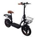 Electric Scooter w/ Seat 48V 17.5AH Battery 500W Motor Recommended Top Speed 25KM/H 14inch 100KM Max Mileage 120KG Max Load E-Scooter
