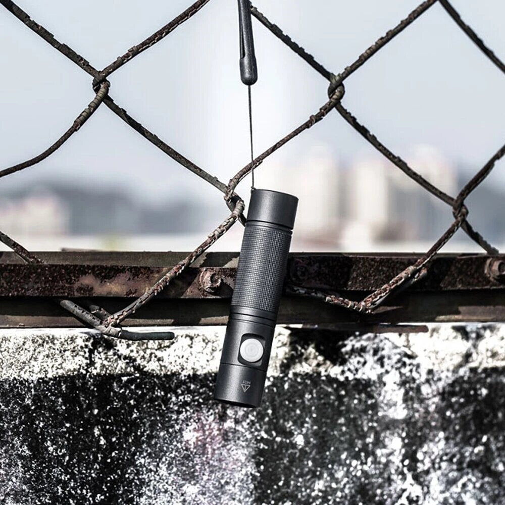 1400lm TIR Lens 200m Long Range Compact EDC Flashlight with Type-C USB Rechargeable 21700