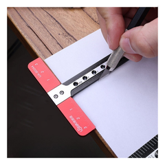 Aluminum Alloy T-Shaped Hollow Square Ruler - CNC Precision, Durable, 85mm x 170mm for Woodworking Projects