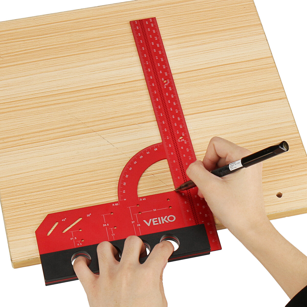 Multifunctional Woodworking Scriber with High Precision Scale, Ergonomic Handle, and Durable Aluminum Alloy Construction