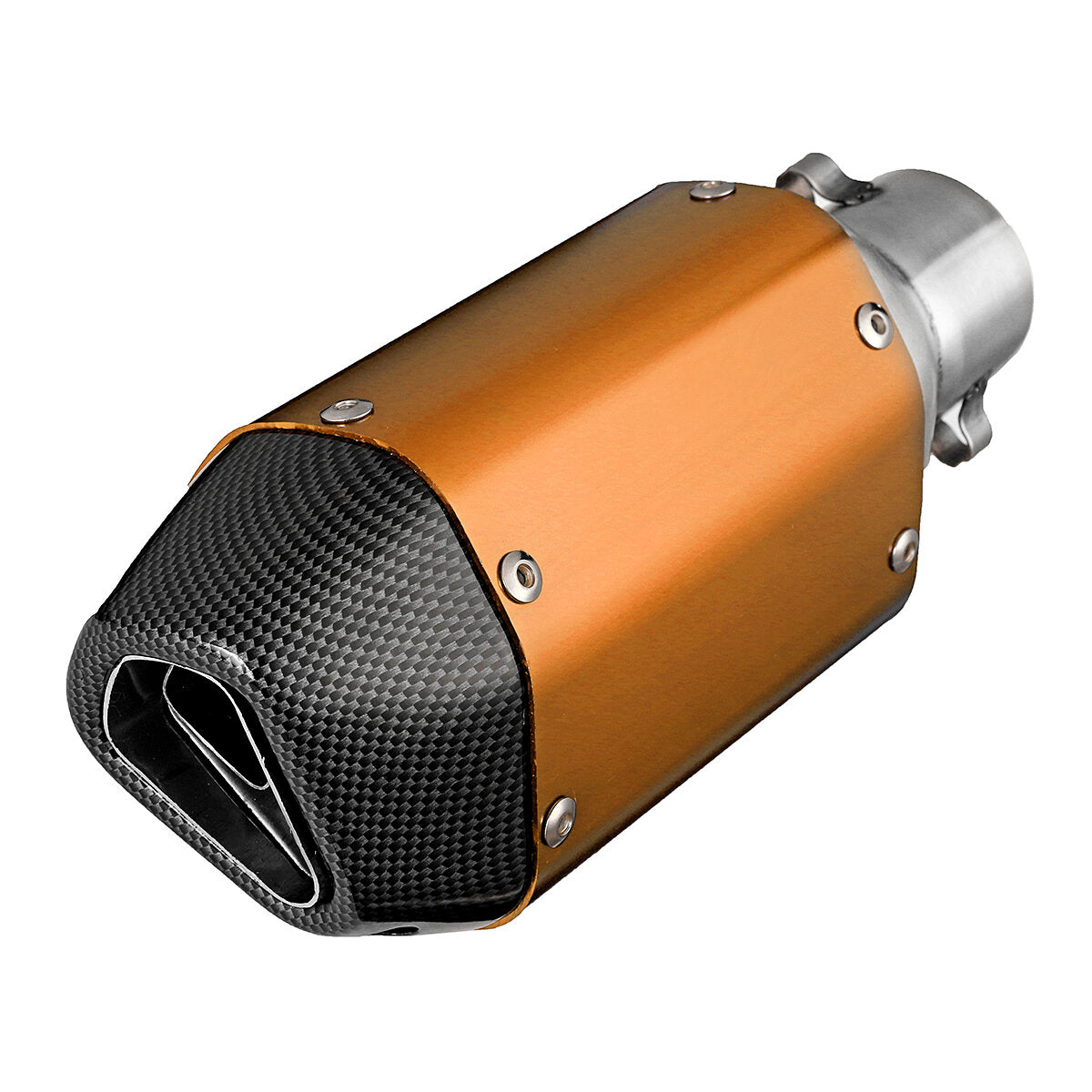 Universal Motorcycle Short Steel  Exhaust Pipe  Muffler Silencer  Removable 38-51mm