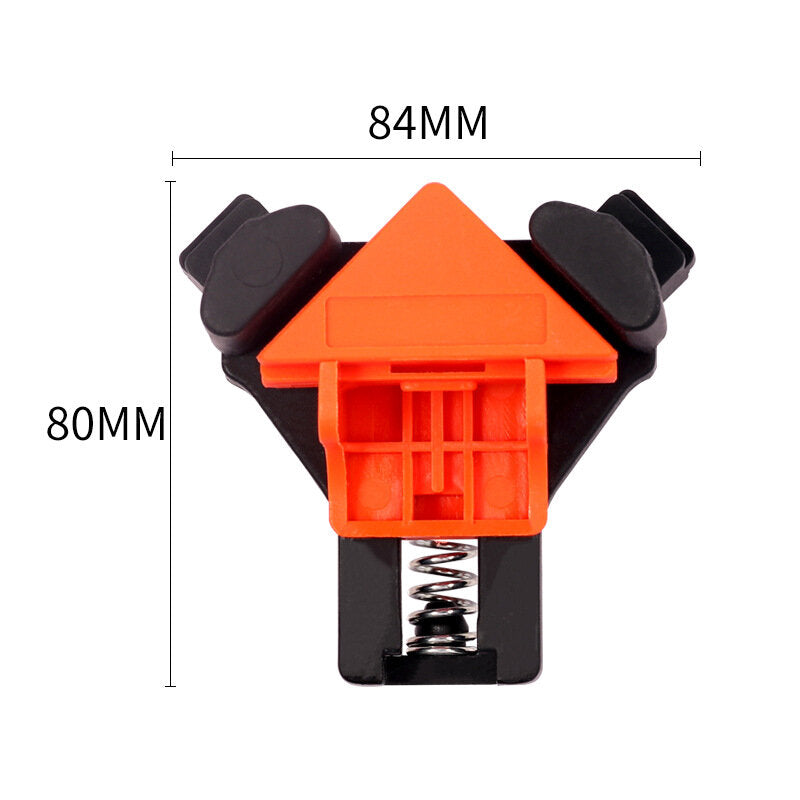 4pcs Adjustable 90 Degree Corner Clamp for Woodworking, Single-Handed Operation, Durable Right Angle Clips