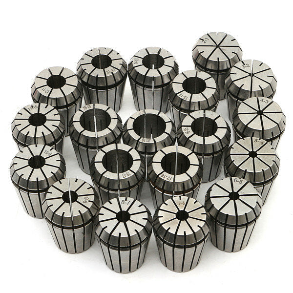 MT2 ER32 M10 Collet Chuck Milling Tool Holder with 19Pcs ER32 Spring Collets Set