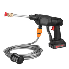 1500W 60Bar High Pressure Cordless Car Washer Spray Guns Water Cleaner 88VF Battery