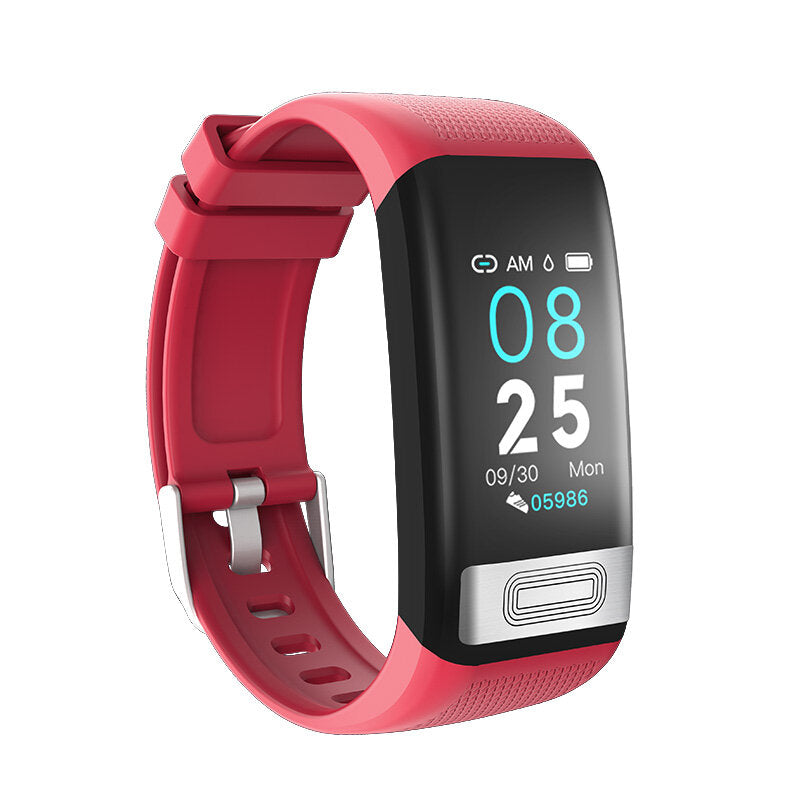 CG Heart Rate Blood Pressure Monitor 1.14inch Brightness Control USB Charging IP67 Waterproof Smart Watch