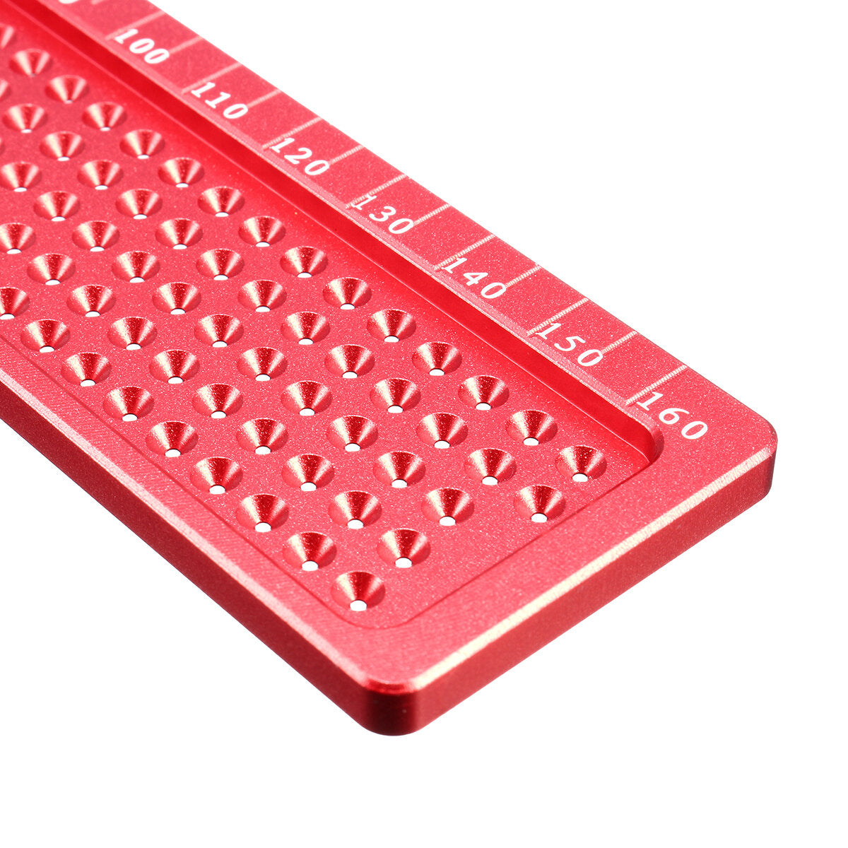 Aluminum Alloy T-160 Ruler, 98x200mm, Multi-Purpose Measuring Tool for 0.5-1mm Refills, Durable & Accurate